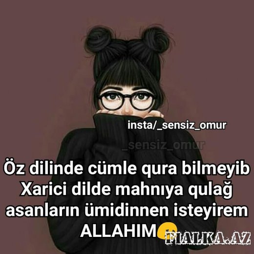 Sensiz Omur Instagram Qarisiq Yazili Sekilleri Yukle